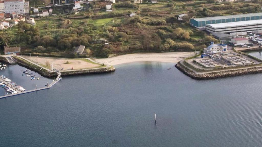 Praia de O Mende, en Vigo