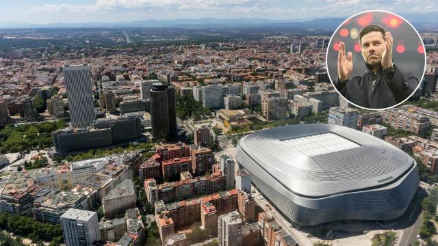 Vista aérea de Madrid y Xabi Alonso.