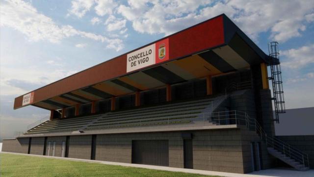 Vigo invierte 303.000 euros en la renovación integral de la cubierta de la grada del campo de Bouzas