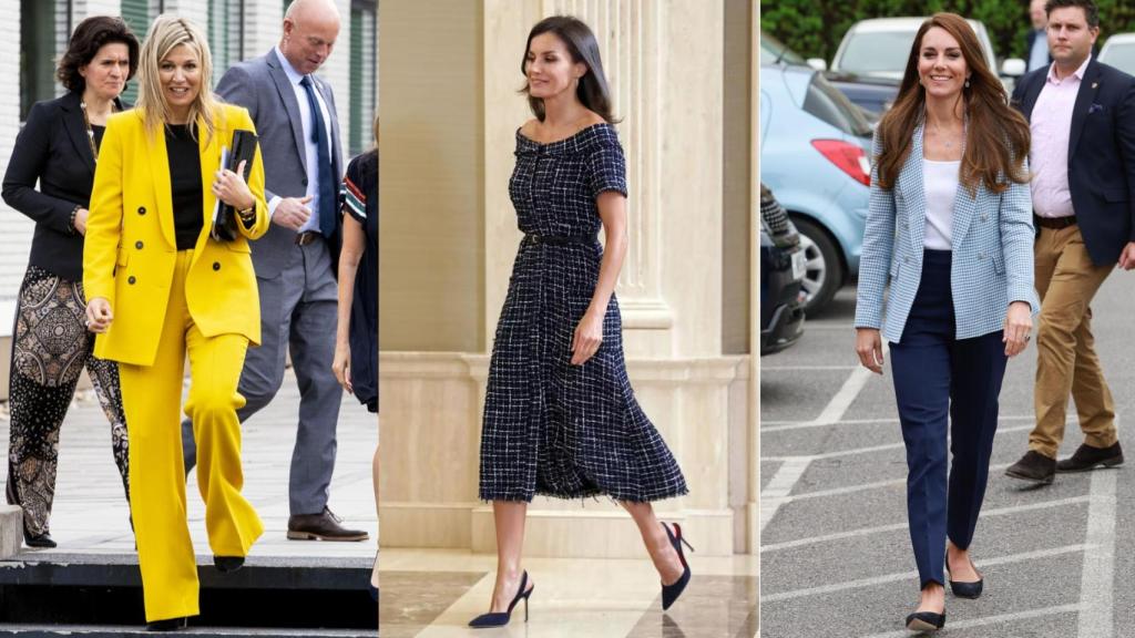 Máxima de Holanda, la reina Letizia y Kate Middleton, con prendas de Zara.
