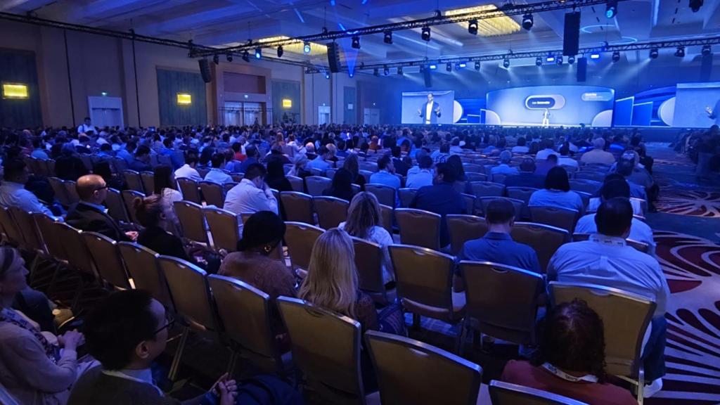 Un momento de la sala de convenciones donde se celebra SAS Innovation 2025.