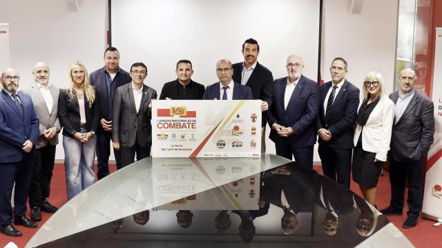 La presentación en Madrid de los Juegos Nacionales de Combate este jueves.