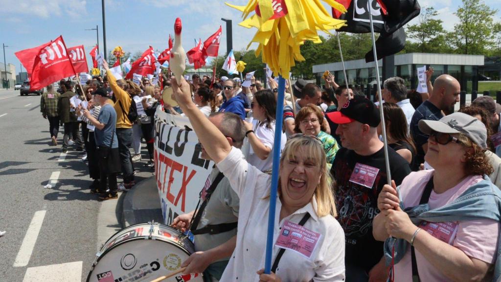 Huelga de auxiliares de Inditex