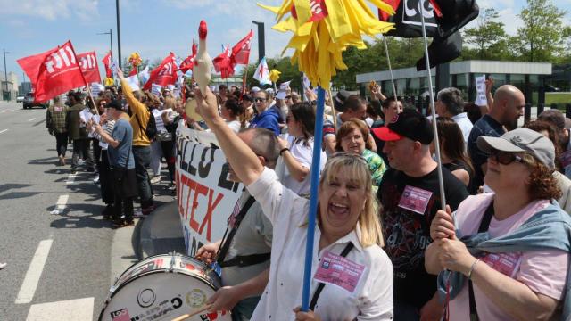 Huelga de auxiliares de Inditex