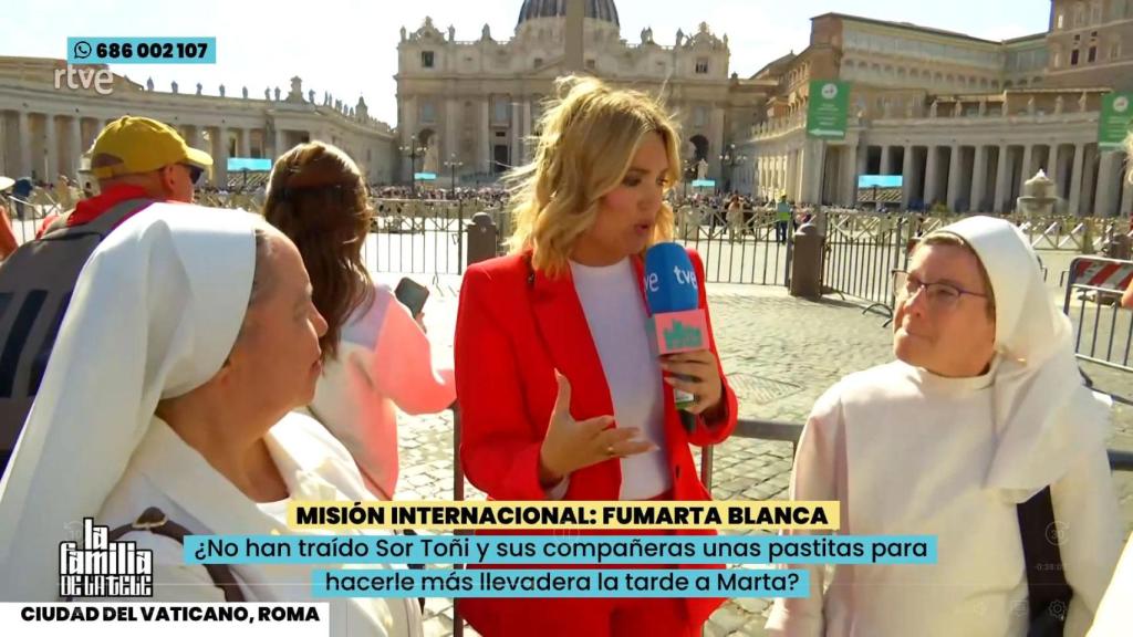 Marta Riesco en 'La familia de la tele'.