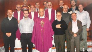 El Papa Leon XIV en su visita a Los Olivos.