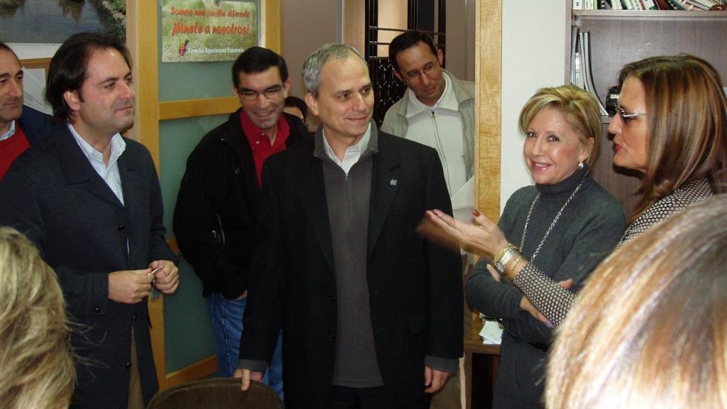 Robert Francis Prevost, el actual papa León XIV, durante una visita al colegio San Agustín, en Madrid.