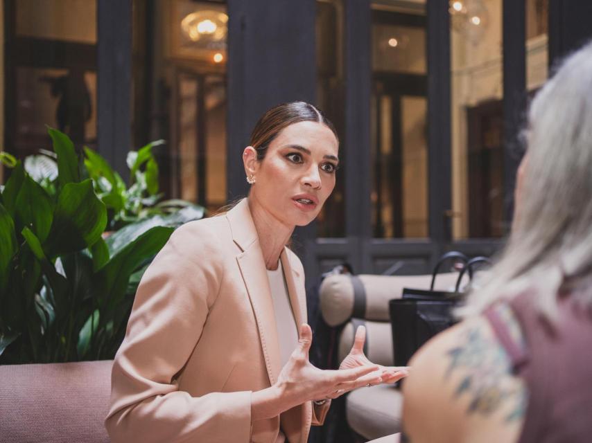 María Cudeiro, en un momento de la entrevista.