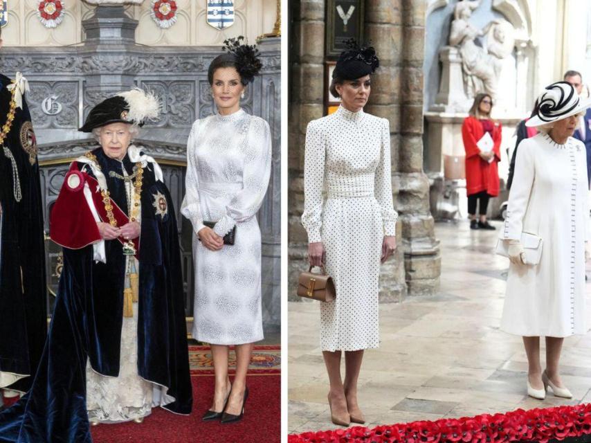 Kate Middleton ha lucido un estilismo casi idéntico al que llevó Letizia en 2019.
