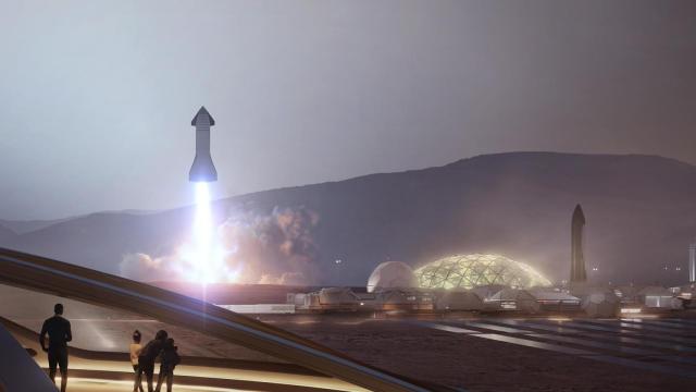 Recreación de colonia en Marte por SpaceX