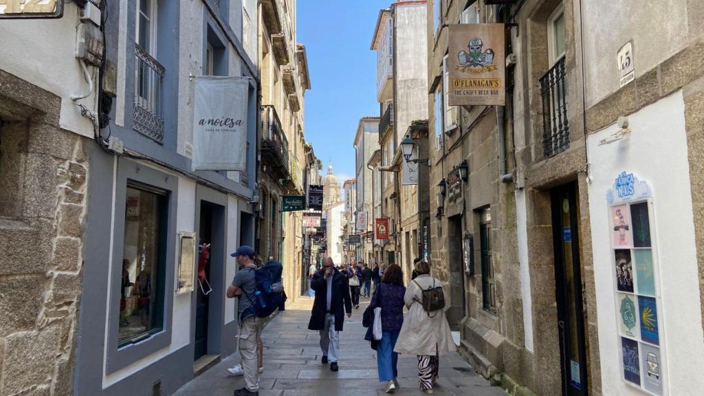 Rúa do Franco, en Santiago.