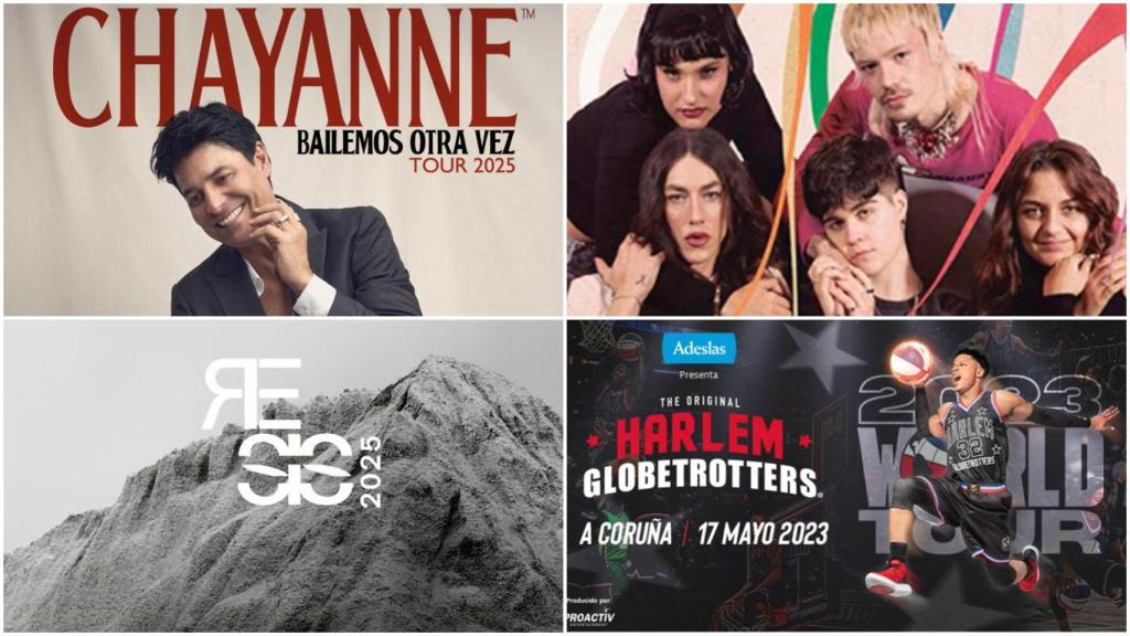 Chayanne, Corufest, Harlem Globetrotters y más: Eventos de este fin de semana en A Coruña