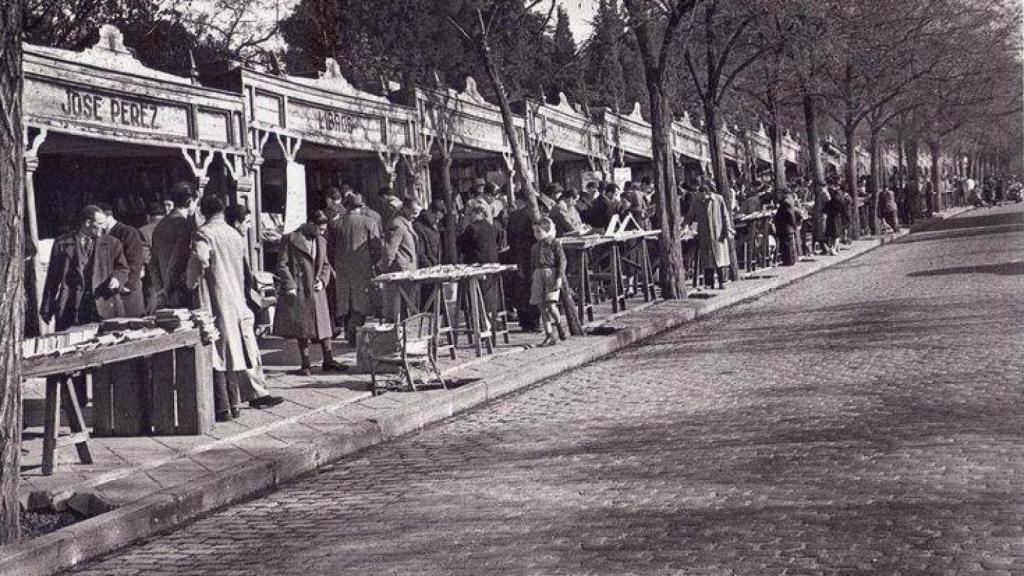 La cuesta de Moyano en la década de los 50. Foto: EFE