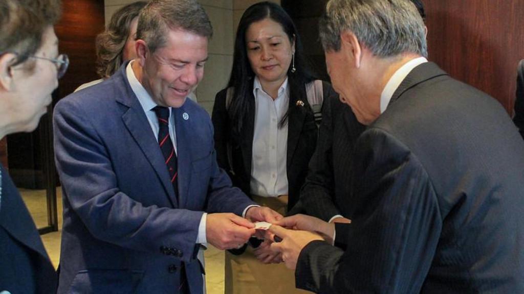 El presidente de Castilla-La Mancha, Emiliano García-Page, este viernes en Tokio (Japón).