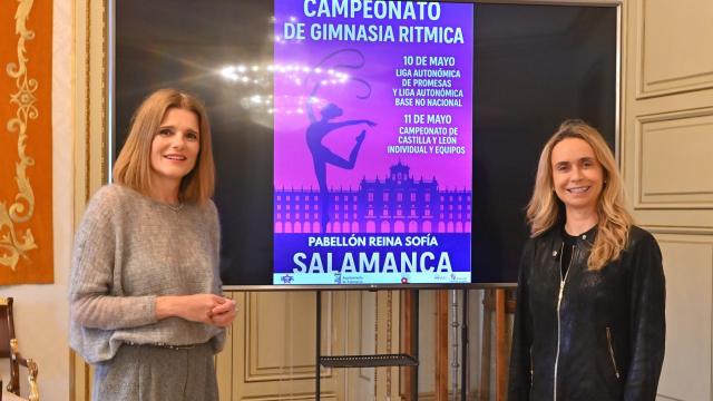 Presentación del campeonato de gimnasia rítmica en Salamanca