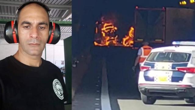Nabil, uno de los conductores que han ayudado a evacuar el túnel de la AP-7 tras el incidente.