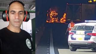 Nabil, uno de los conductores que han ayudado a evacuar el túnel de la AP-7 tras el incidente.