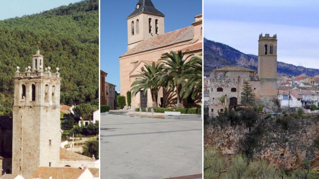 Navamorcuende (Toledo), Torralba de Calatrava (Ciudad Real) y Priego (Cuenca).