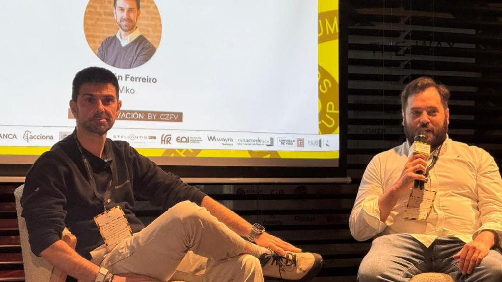 Rubén Ferreiro y Pablo Grandío en una entrevista previa a la entrega del premio