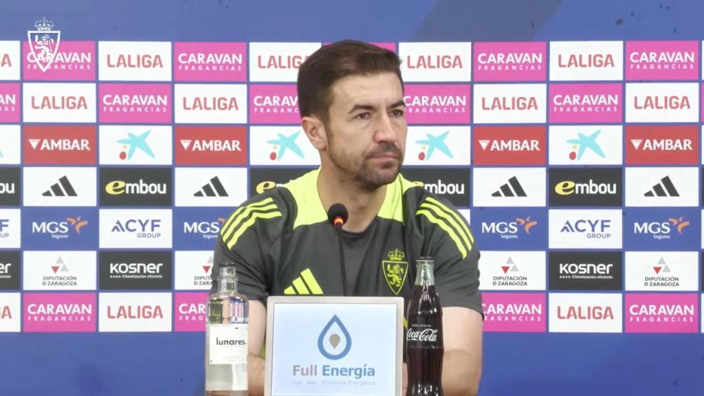 Gabi en rueda de prensa.