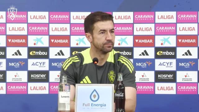 Gabi en rueda de prensa.