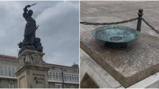 Así ha quedado la estatua.