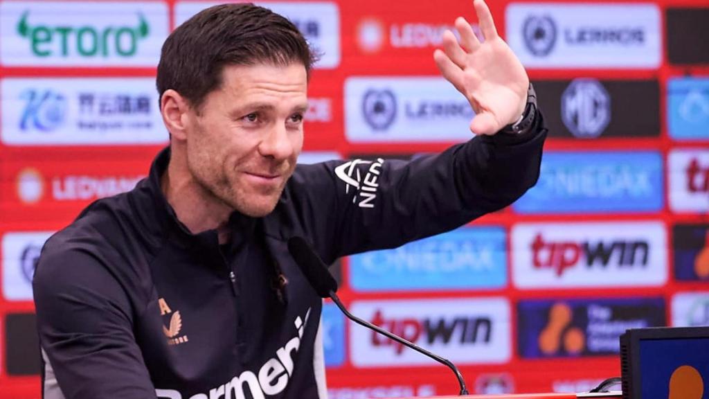 Xabi Alonso, en un partido del Bayer Leverkusen