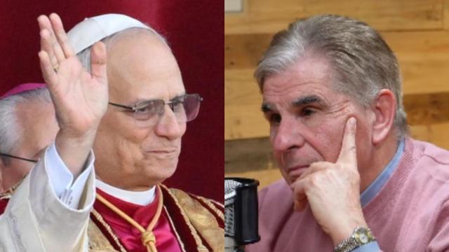 Papa León XIV y Pedro Ruiz, en un fotomontaje