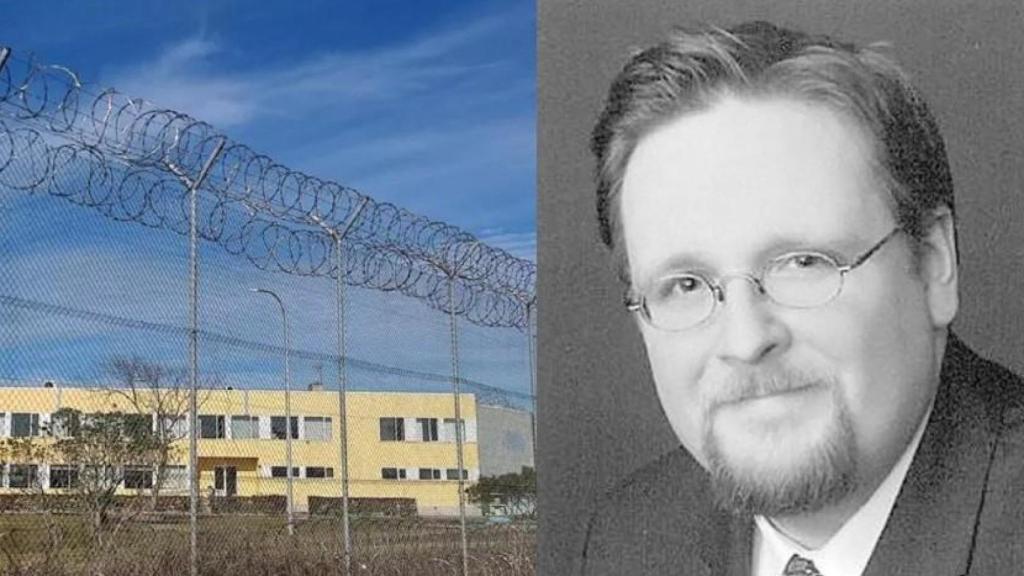 El Centro Penitenciario de Asturias, junto a una imagen de Christian, el padre de los menores rescatados por la Policía Local de la 'casa de los horrores' de Oviedo.