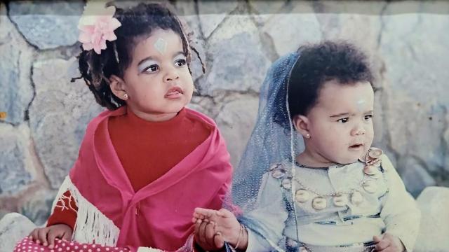 Nyeleti, vestida de flamenca cuando vivía en Dénia.