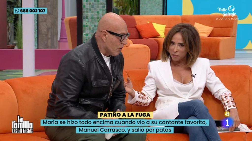 Kiko Matamoros y María Patiño en 'La familia de la tele'.