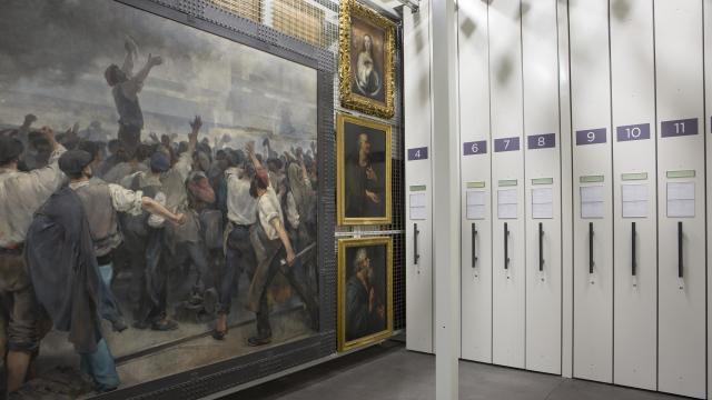 Almacenes de pintura del Museo del Prado. Foto: Museo Nacional del Prado
