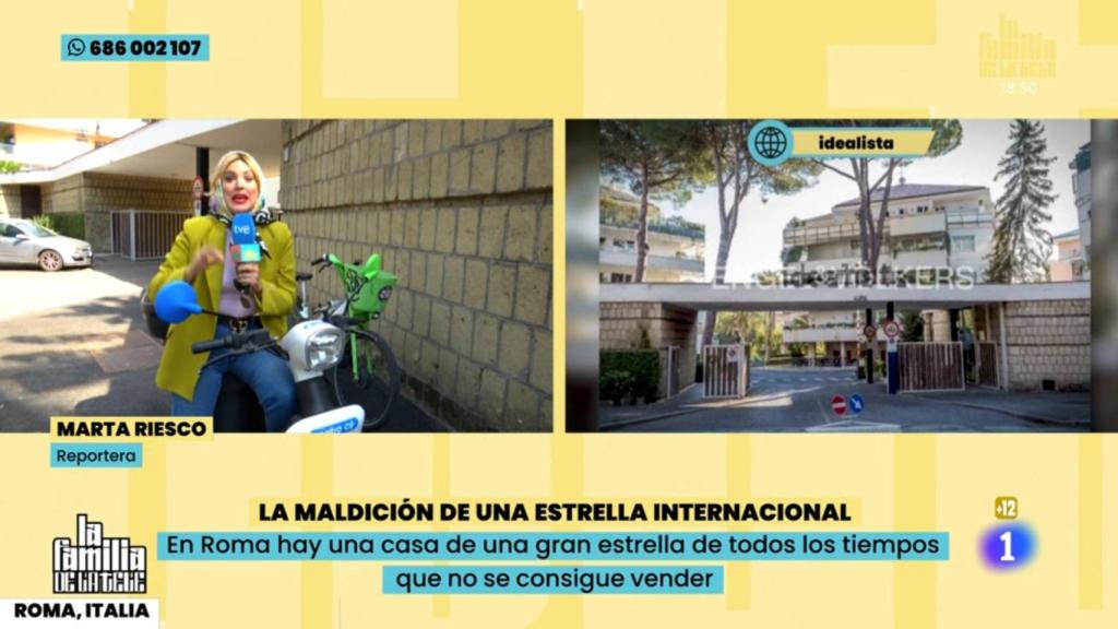 Marta Riesco en 'La familia de la tele'.