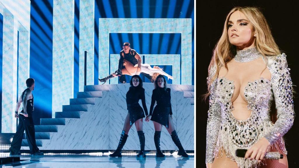 Melody, en su primer ensayo en Eurovisión 2025.