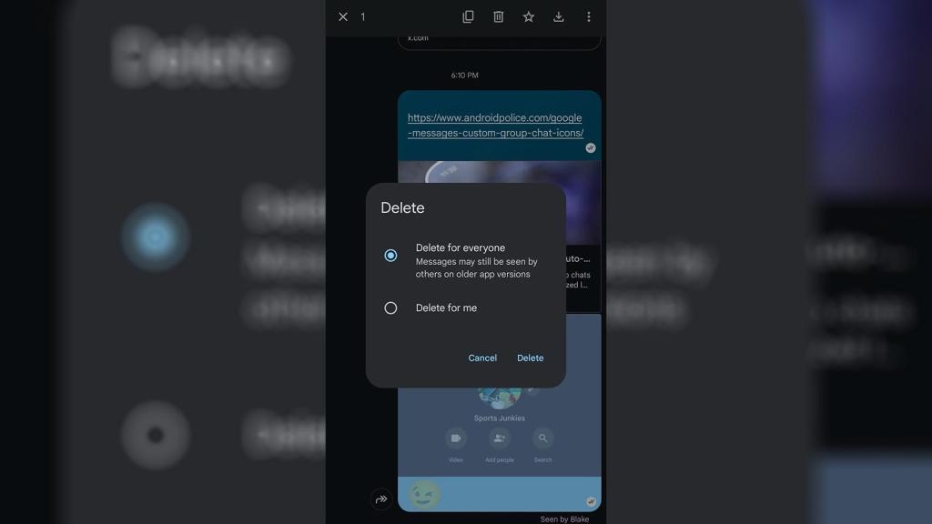 Las dos nuevas opciones en Mensajes de Google