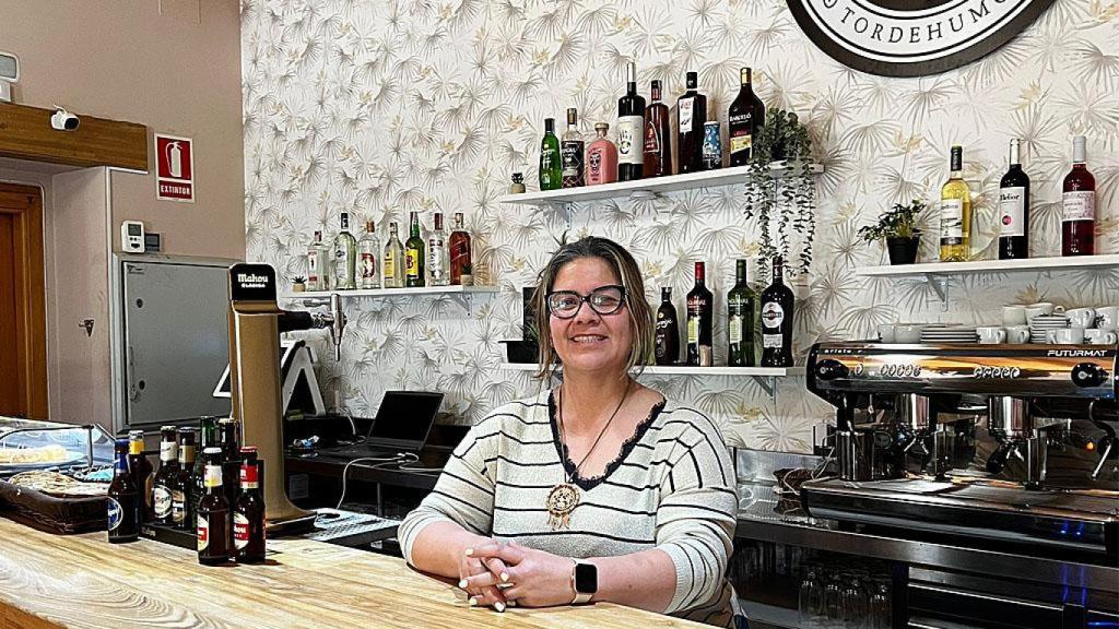 Juli en su nuevo negocio hostelero ubicado en Tordehumos