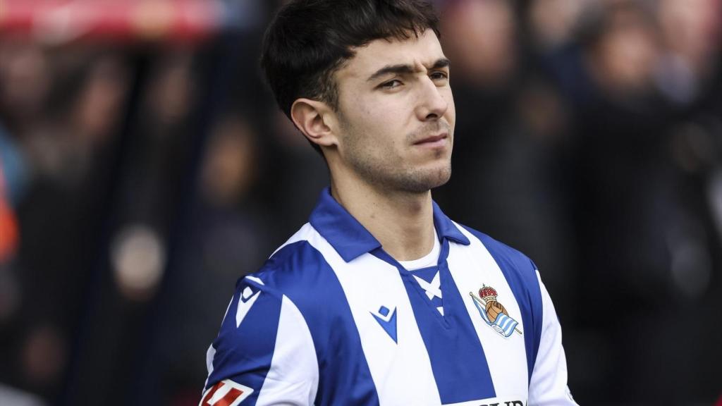 Martín Zubimendi, con la Real Sociedad