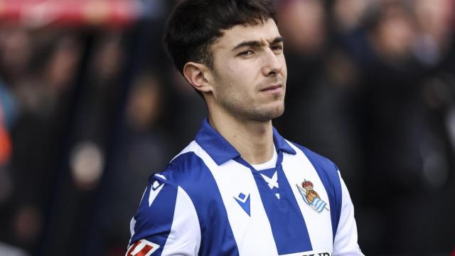 Martín Zubimendi, con la Real Sociedad