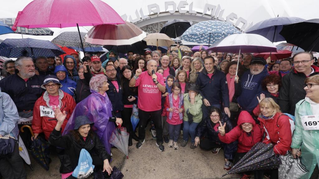 Momento en el que se ha anunciado la suspensión de la Marcha Asprona