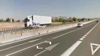 Tramo de la A-92G en el que se ha producido el accidente del motorista.