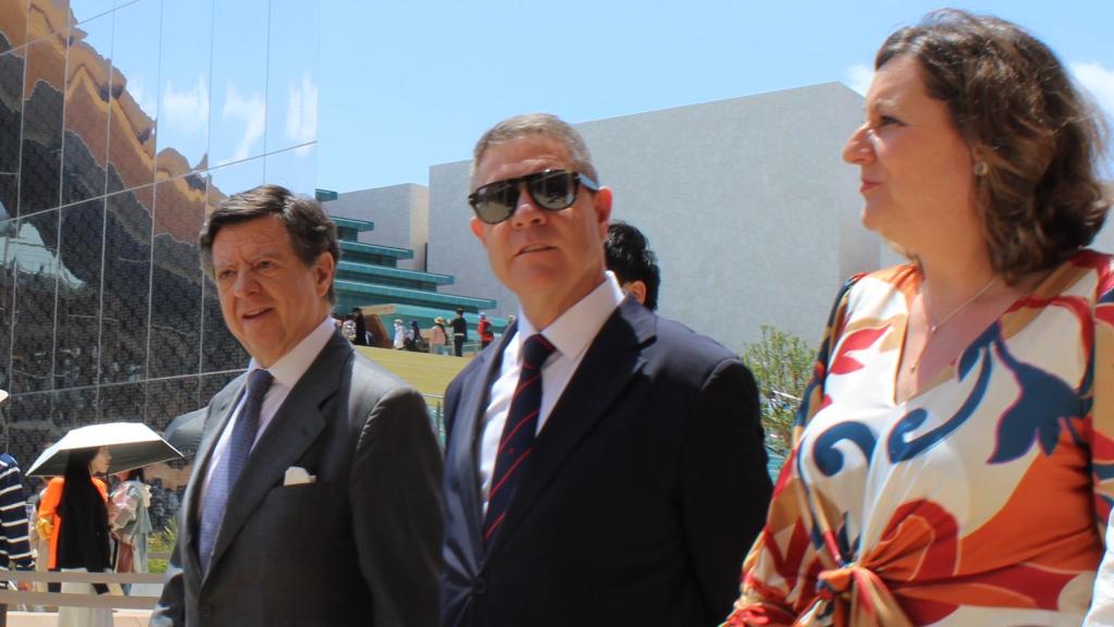 Emiliano García-Page durante su visita a la Expo 2025 en Osaka (Japón).