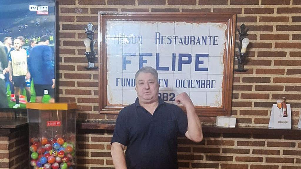 Félix en el Mesón Felipe de Matapozuelos.
