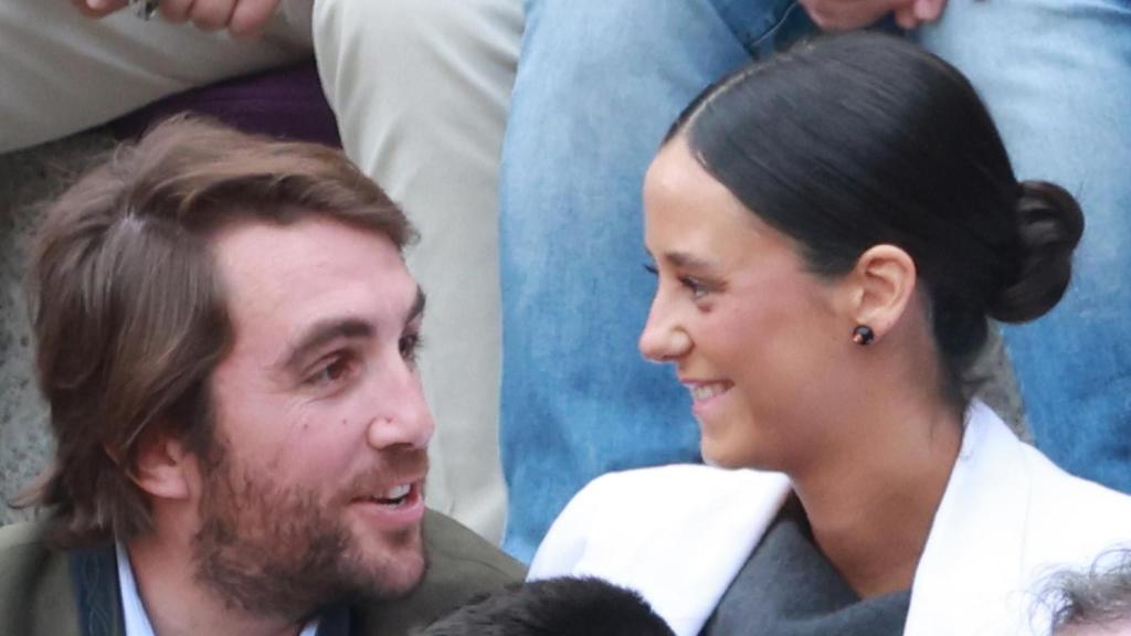La pareja, disfrutando de un grato momento en Las Ventas.