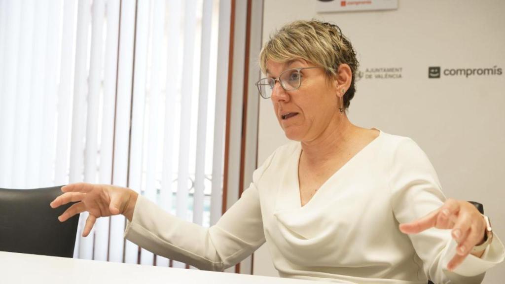 Papi Robles en el grupo municipal de Compromís. Vicent Bosch