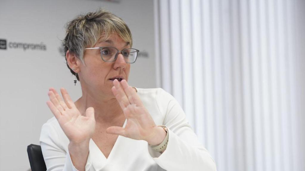 Robles en los despachos de Compromís. Vicent Bosch