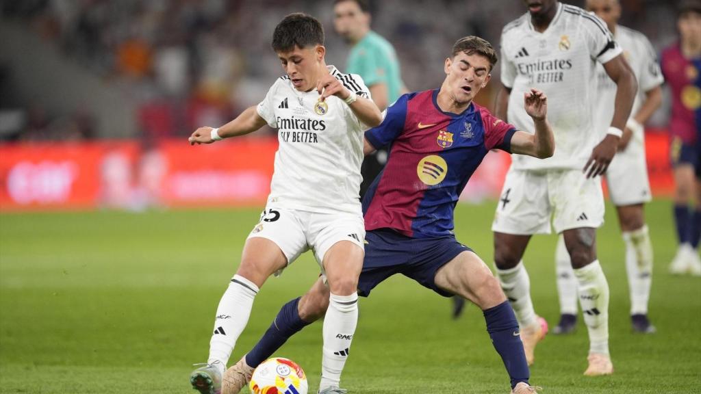 Arda Güler y Gavi en la final de la Copa del Rey.