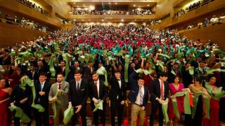 Acto de graduación en la Universidad Europea Miguel de Cervantes (UEMC)