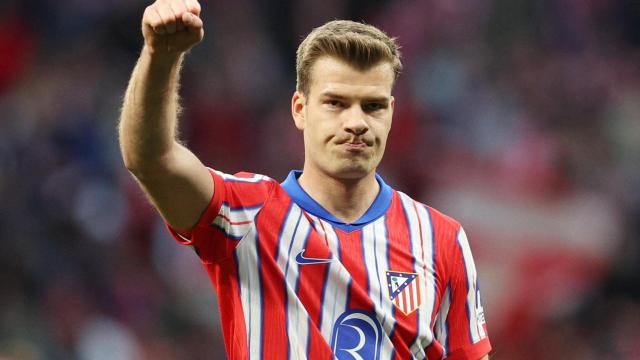 Sorloth celebra uno de los goles en la victoria ante la Real Sociedad.
