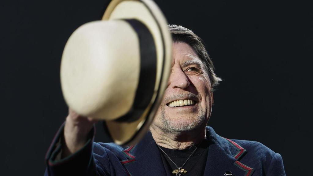 Joaquín Sabina durante su concierto en Málaga en mayo de 2025.