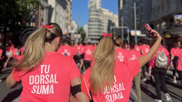 La Carrera de la Mujer Central Lechera Asturiana inunda Madrid con su 'Marea Rosa'